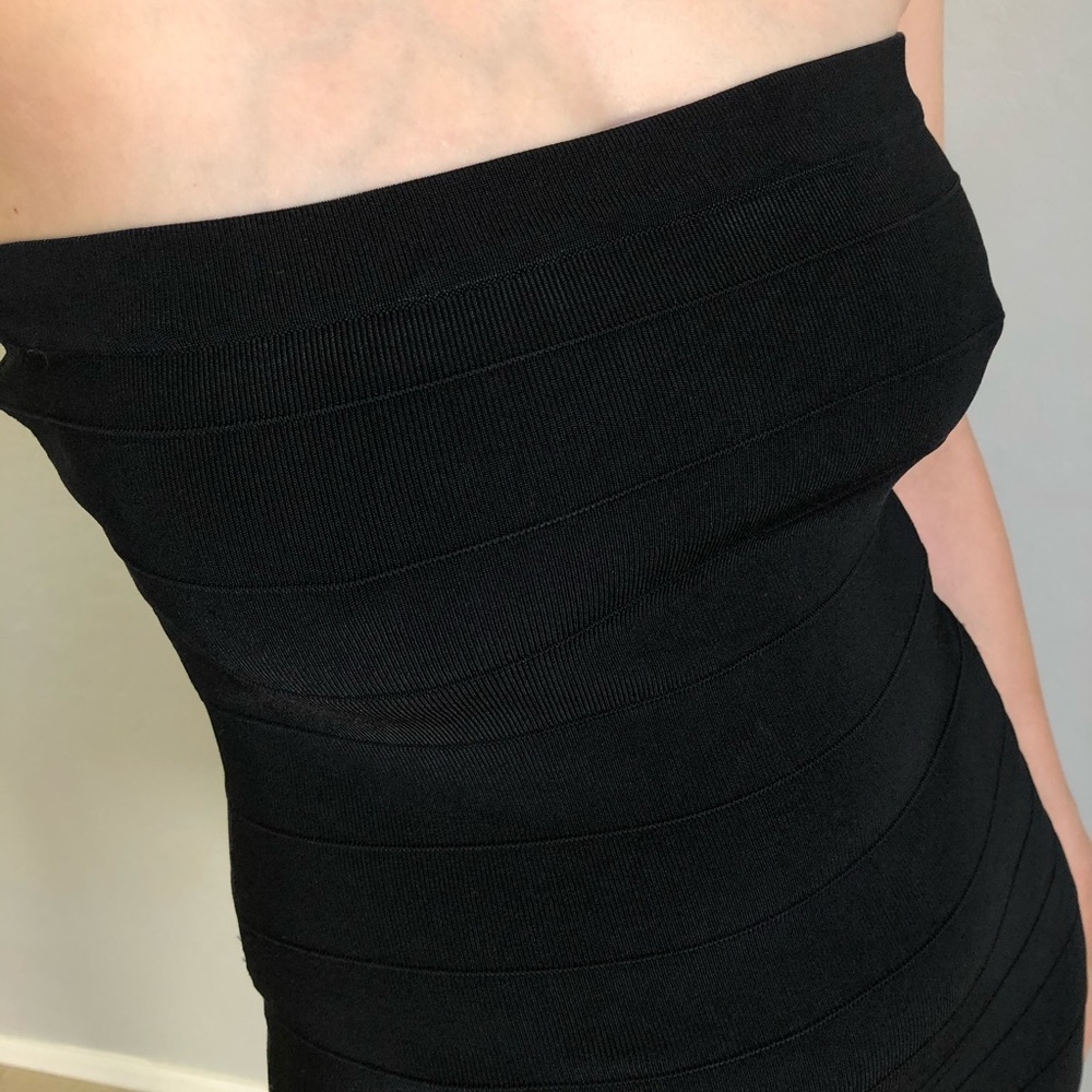ABS Allen Schwartz Black bandage dress